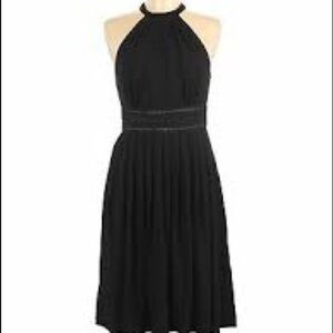Catherine maladrino black fit and flare dress